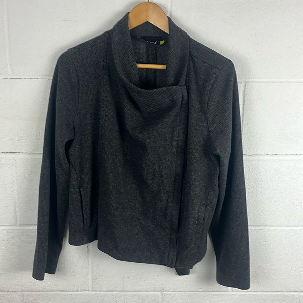 Lysse smith asymmetrical zip up jacket